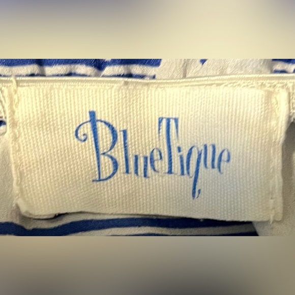 Women’s Seahorse Frilly Shirt with spaghetti straps by BlueTique. Size Medium - Picture 3 of 4